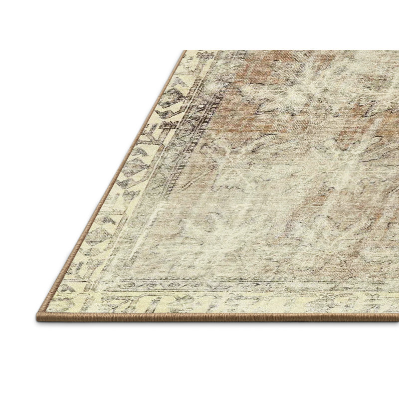 Tapis traditionnel beige / gris Celada, Rectangle 5 pi x 8 pi