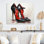 Noir et rouge talons hauts Symphony IX - décoration murale mode en métal