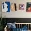 Disque mural en raphia