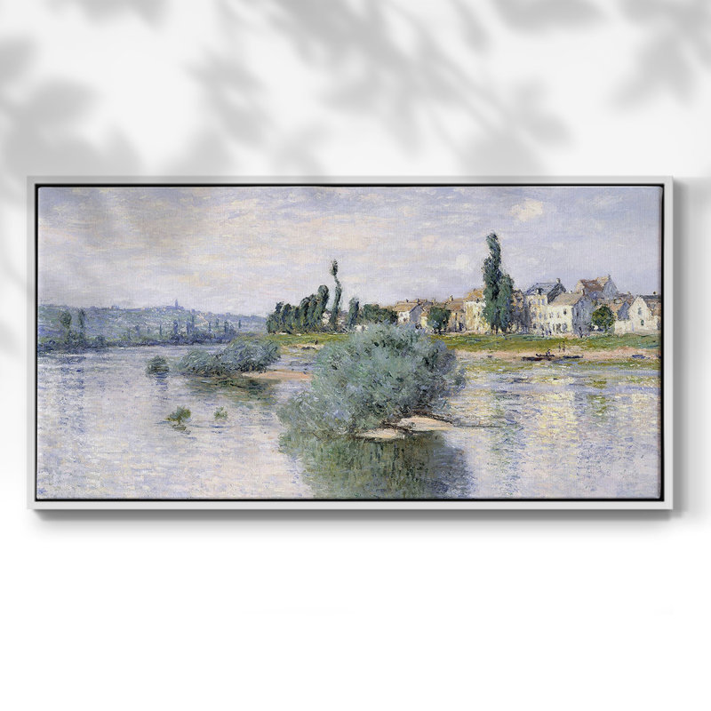 Nautical Series-CDL XXIV- Toile tendue avec châssis tendue, prête à être accrochée, H 17 po x l 33 po, Blanc