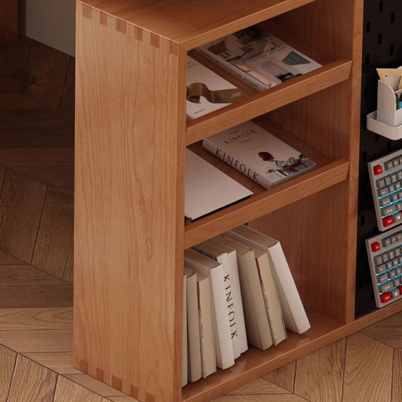 Solid wood height-adjustable pine desk