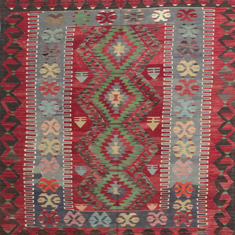 Aljandro Oriental Indoor Rug, Square 4'