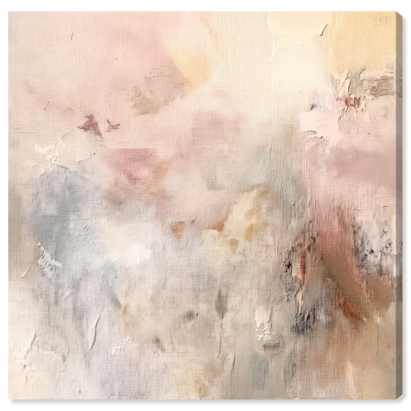 «Smeared Codex (V)» par Minimalist Abstracts par Art Remedy, H 24 po x l 24 po x P 1,5 po, Toile tendue