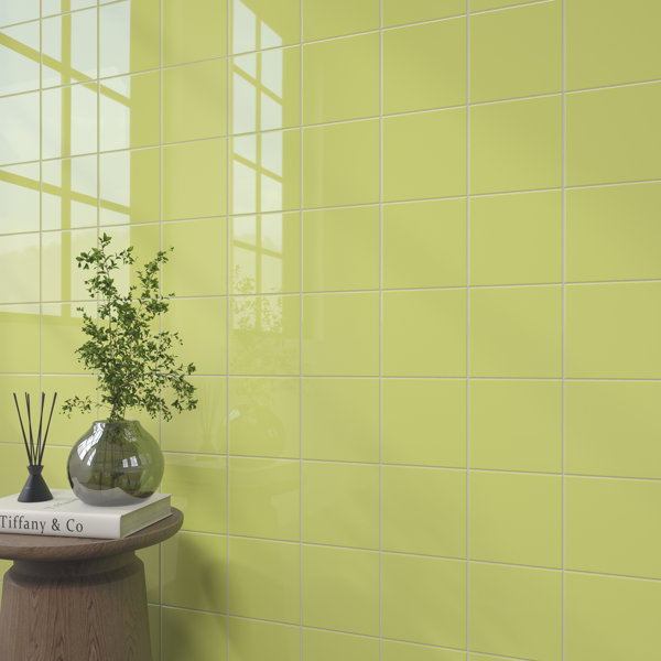 Daltile Color Wheel 6 x 6 Glossy Key Lime Wall Tile (50 PCS Per Carton) (12.50 SQFT Per Carton)