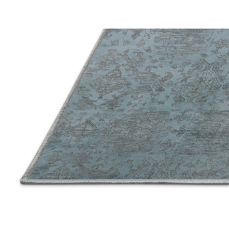Tapis 100% Mid-Century moderne lavable à la machine 2281, Tapis de couloir 2 pi x 5 pi