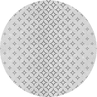 Tapis géométrique gris