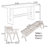 Classic solid wood dining table set-109304929