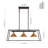 3 - Light Cone Shade Kitchen Island