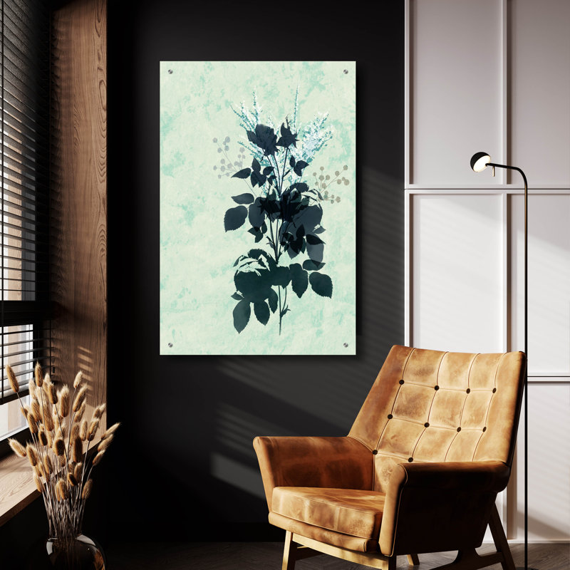 "Fleurs bleues sèches" par Sabrina Balbuena, H 36 po x l 24 po x P 0,2 po