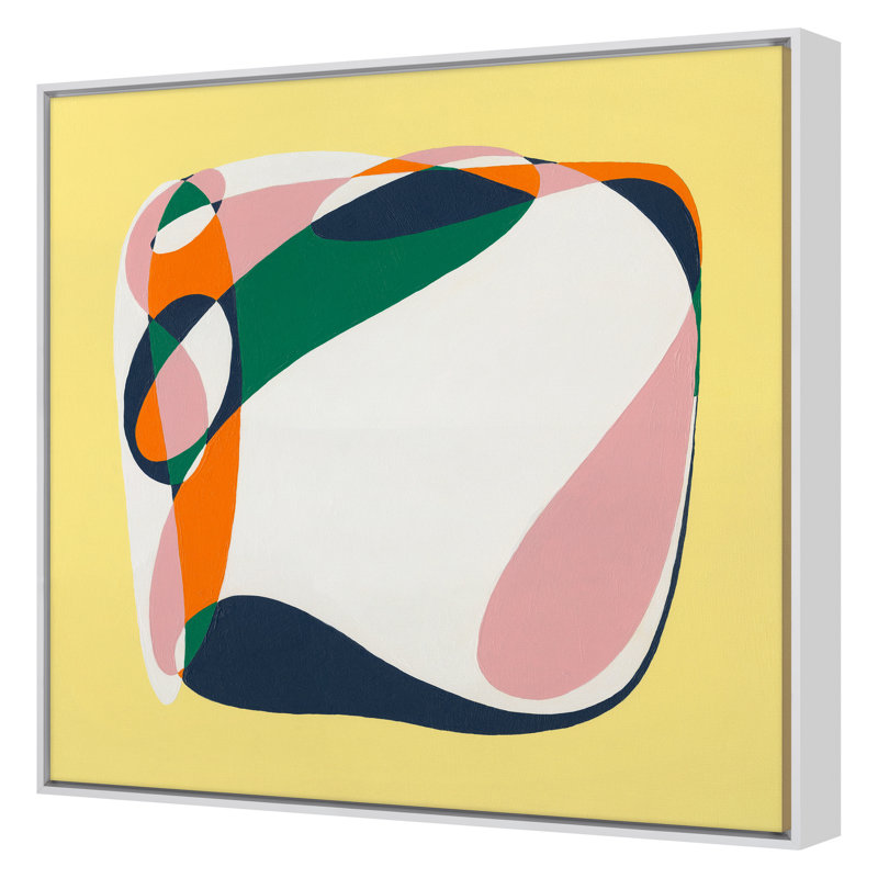 "Formes fluides 9" par Goderwis, Kyle, H 20 po x l 20 po, Blanc