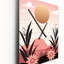 Paysage serein abstrait en pastel rétro I - Horloge murale moderne abstraite-99635774