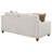 Beige Upholstered Sloped Arm Sofa