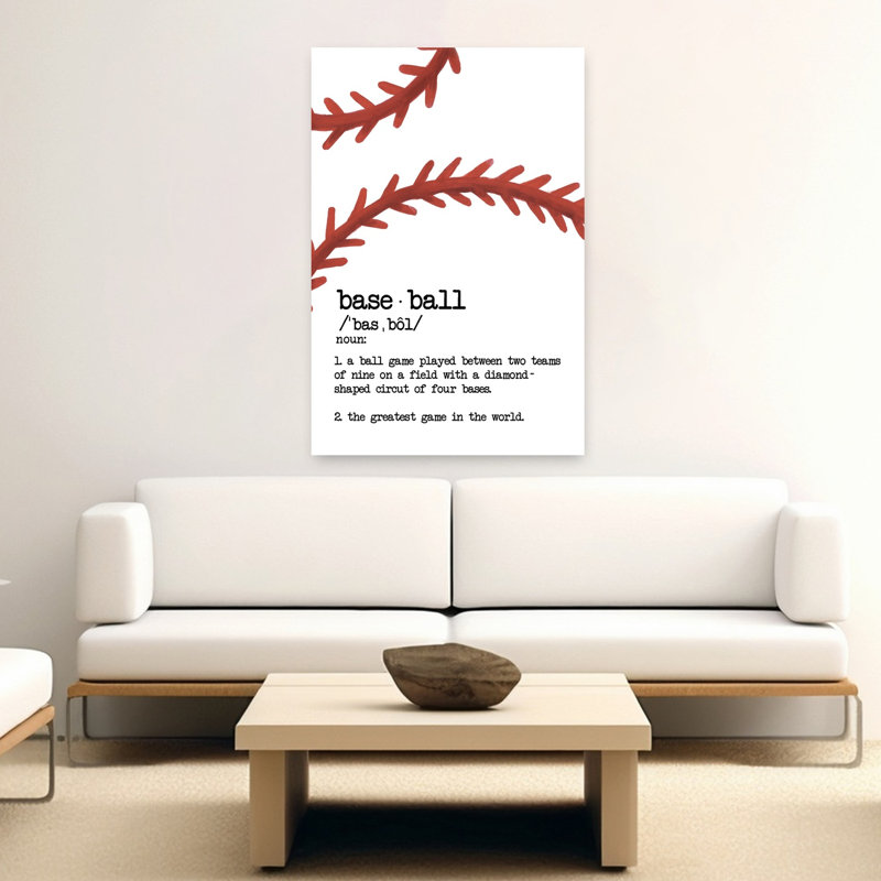 Baseball, définition, art contemporain, H 60 po x l 40 po