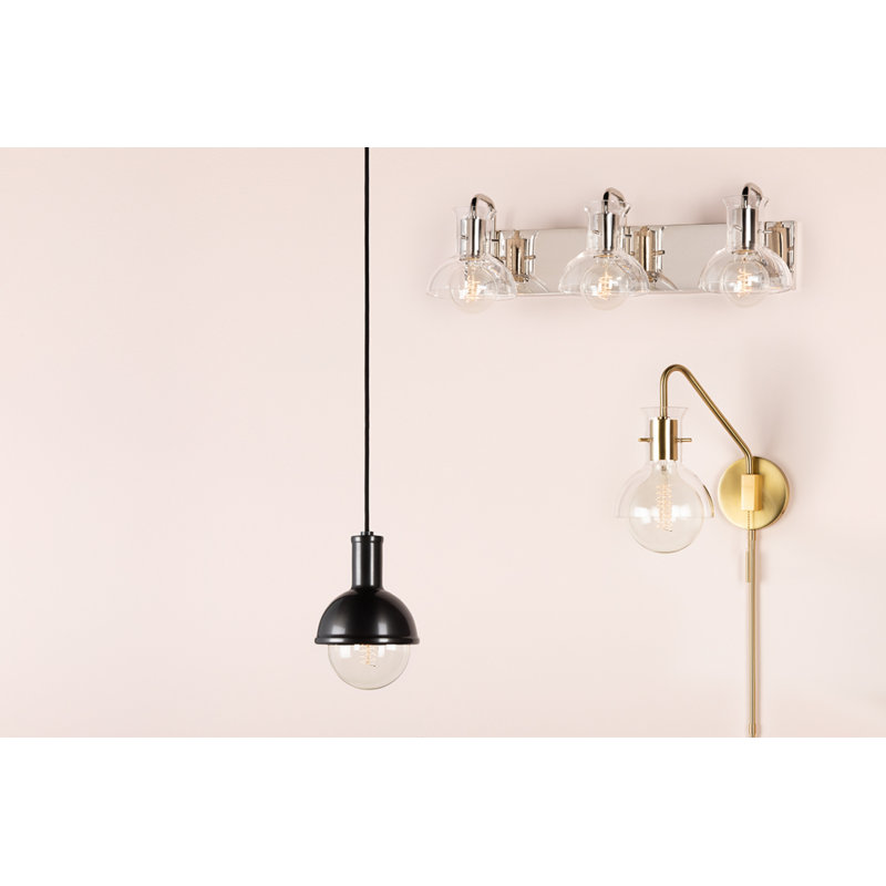 1 - Light Single Pendant, Old Bronze