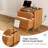 Modern 2-drawer Nightstand With Outlets & Led Light (set Of 2)-1757005803