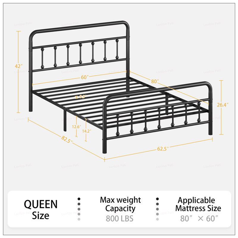 Queen Metal Bed Frame