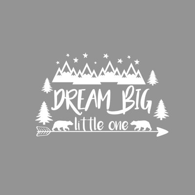 Décalcomanie murale big little rêve