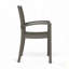 Chaises de salle à manger d'extérieur en bois, fauteuil club-980550005