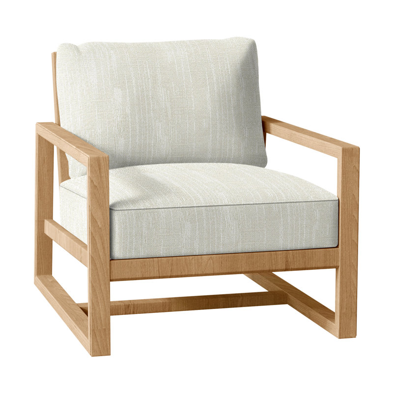 Teck Avondale - Teck naturel, Teck naturel, Welt + bourre standard, Rollo crème