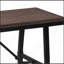Banc chêne et noir rectangulaire