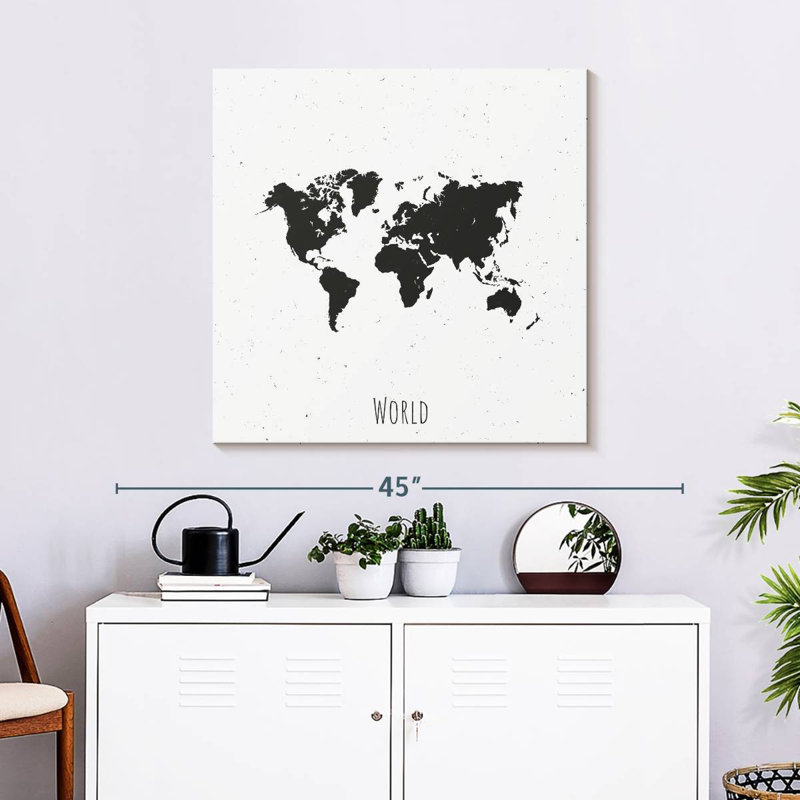 Aliaz Basic World Map, 30" H x 30" W