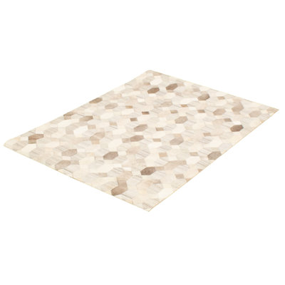 Jocqueline Cowhide Geometric Indoor Rug