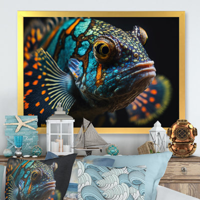 " Beautiful Mandarin Fish In Shades Of Blue V "