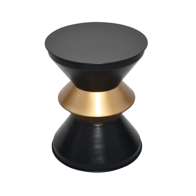 Table Damru, Noir et or
