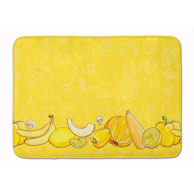 Tapis pour salle de bain à mousse à mémoire de fruits et légumes