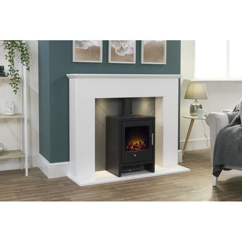 Adam 121cm W Black Electric Stove with 6824 BTU
