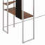 Lit mezzanine en métal avec 2 tablettes et un bureau-685142027-700955590