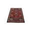 Tapis unique en laine noué à la main style Shiraz des années 2010 de 3 pi 4 po x 4 pi 9 po rouge