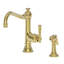 Jacobean Single Handle Kitchen Faucet with Side Spray-1213788286