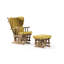 Chaise berçante et repose-pieds Azariyah Konfor-745961577-770435517