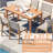 Keonda 27.5" Indonesia Teak Wood Dining Table