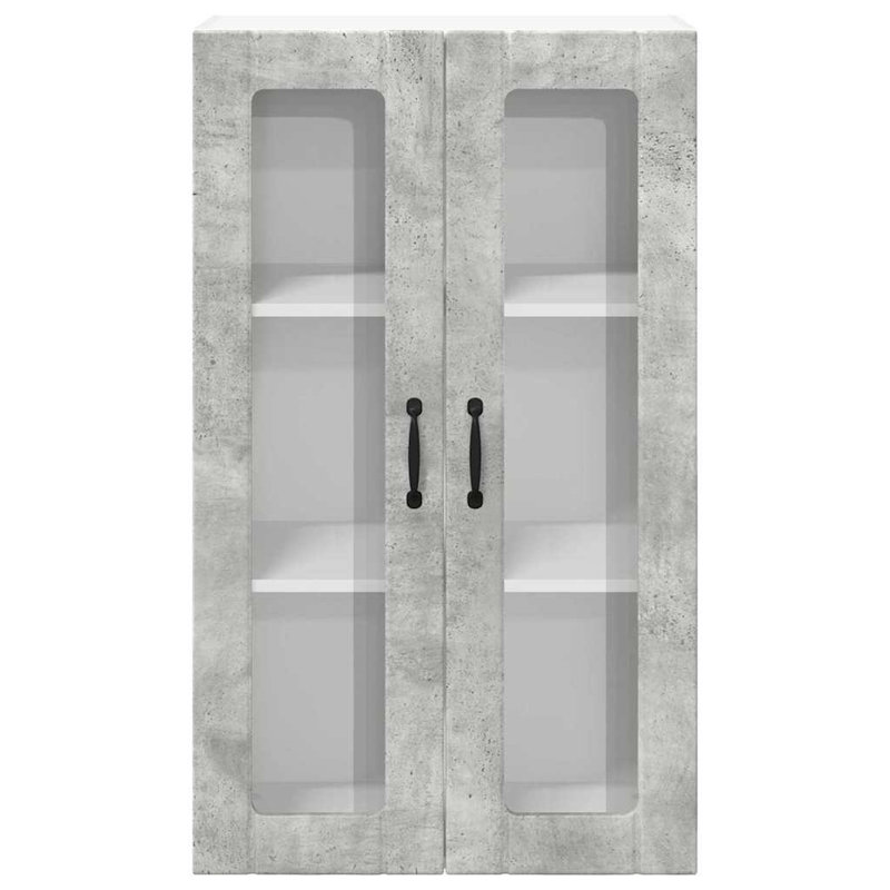 Vidaxl Kitchen Wall Cabinet White 60 X 31 X 100 Cm Engineered Wood, 100cm H x 60cm W x 31cm D, Concrete Grey