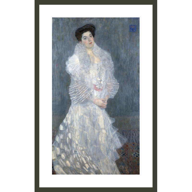 Portrait d'Hermine Gallia par Gustav Klimt, impression giclée encadrée, H 41,5 po x l 26,47 po