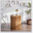 Cherif Solid Coffee Table,End Table, Cylindrical Coffee Table,Column Side Table