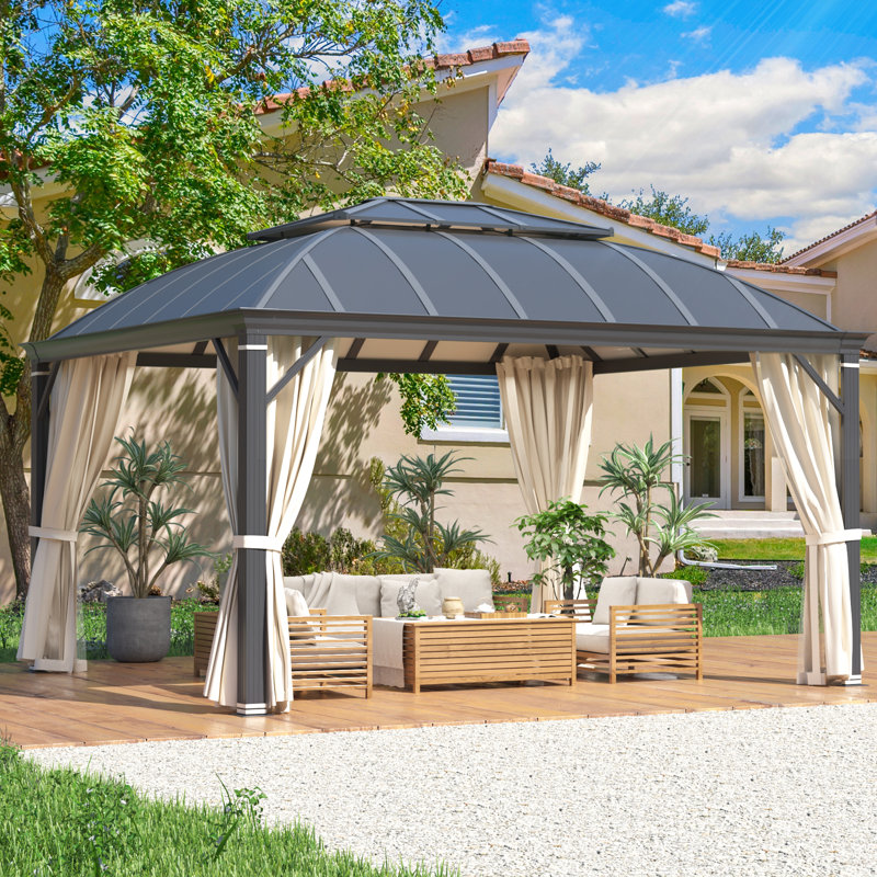 Aluminum Patio Gazebo, 12 ft x 14 ft