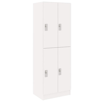 Armoire de salle de classe triple à six compartiments avec porte