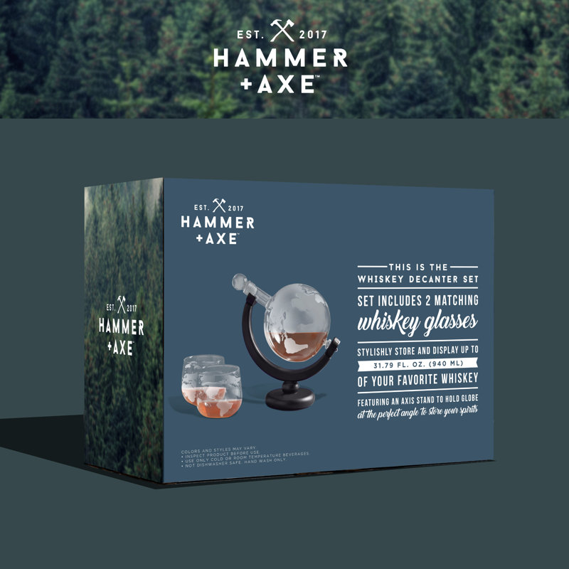 Glass 3 - Piece Beverage Serving Set
