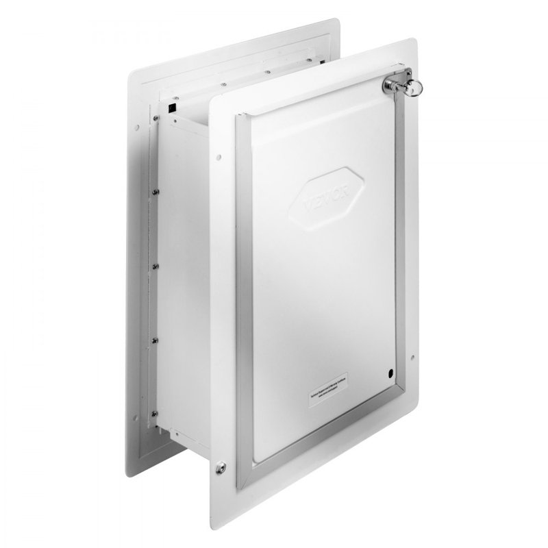 Porte pour animaux de compagnie pour mur avec serrure et 3 systèmes de volets magnétiques, H 21,1 po x l 14,25 po x P 7,25 po