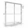 Deluxe 38'' - 40'' W x 68'' H Bypass Framed Shower Door with Pattern Glass