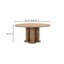 Treccia Round Solid Oak Dining Table