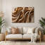 «Biomorphic Abstraction 79», art mural en métal brun-2005502495