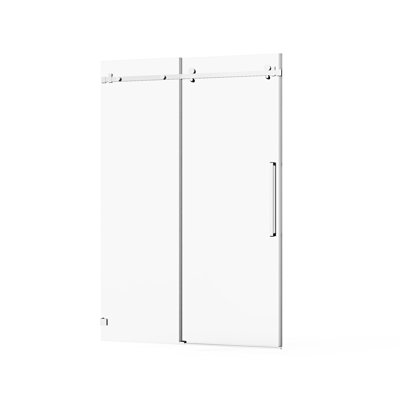 Porte de douche coulissante sans cadre