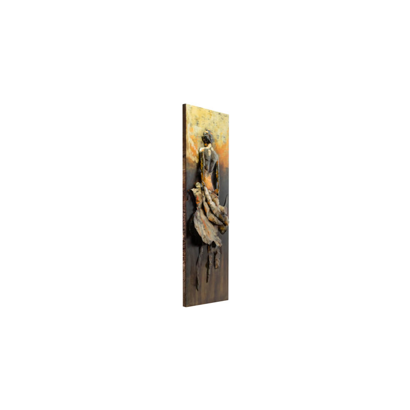 Handmade Traditional People Wall Decor on Metal