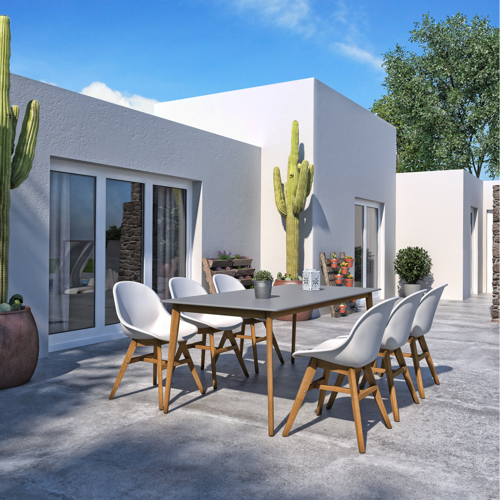 Anautica 75" Patio Dining Set