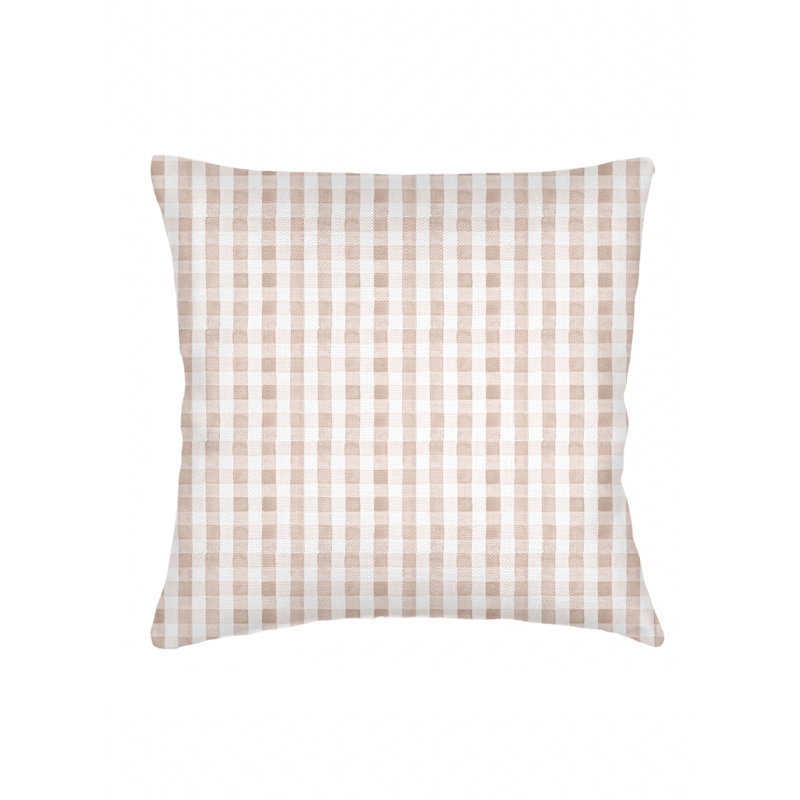 Printed Pillows Linen Pillow Cover & Insert, Beige, Square 26", Pillow Cover Only - No Insert