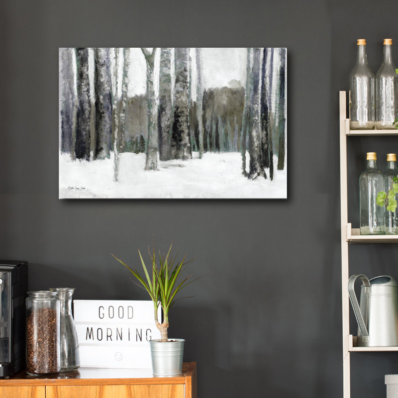 «Winter Forest», impression sur toile non encadrée, H 36 po x l 24 po x 1,5 po